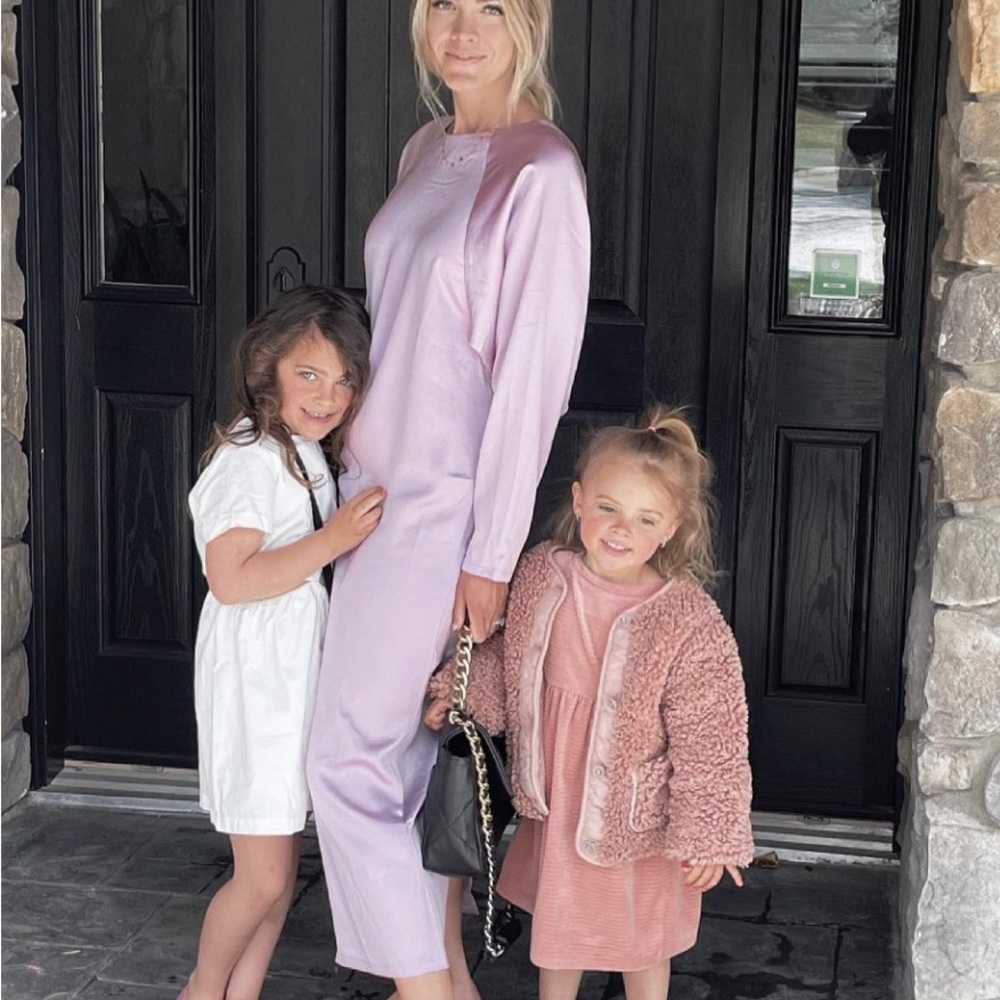 H&M silky lilac dress